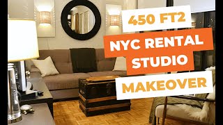 Small space living NYC studio apartment makeover [upl. by Devehcoy810]