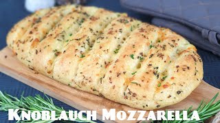 Knoblauch Mozzarella Brot 👌Macht einfach süchtig 😍 [upl. by Ulphiah]