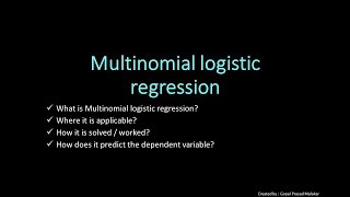 Introduction to MultiNomial Logistic Regression Outcome more than two class amp Solution Approach [upl. by Yanej]