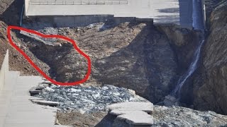 Oroville Update 4 April A closer look at the spillway [upl. by Ennovy]