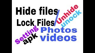 Hide any files using using moile xender app files supaye xender se  Mytech center [upl. by Stockton430]