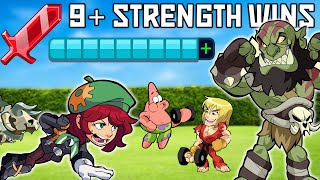 9 STRENGTH WINS 💪 • Brawlhalla POWER Legends ONLY 1v1 Gameplay [upl. by Nitsur522]