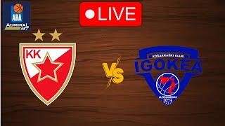 🔴 Live Crvena zvezda vs Igokea  Live Play By Play Scoreboard [upl. by Sapers]