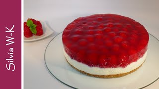 Himbeertorte  Joghurtcreme  no bake  Erdbeertorte [upl. by Nanda]