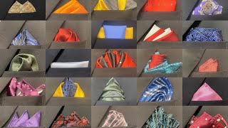 25 Pocket Square Folds [upl. by Aitnecserc]