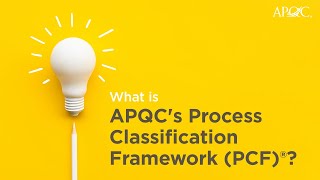 Learn What the Process Classification Framework PCF Is [upl. by Llertnac]