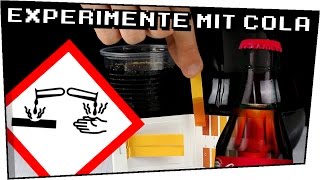 5 EXPERIMENTE mit COLA  Experimente für zuhause  Heimexperimente 71 [upl. by Afton870]