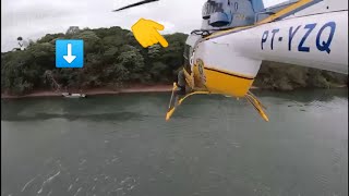 HELICÓPTERO DA PRF AVISTOU EMBARCAÇÃO SUSPEITA E [upl. by Ennovahc]