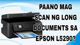 How to Scan Long Documents in Epson L5290  Tutorial Video  Hakie TV [upl. by Aeynod903]