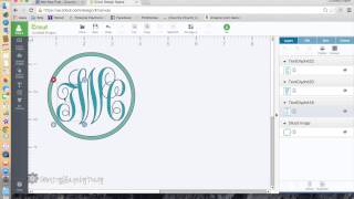 How to Make a Monogram with Cricut Explore [upl. by Nilpik]