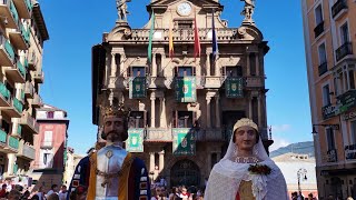 Gigantes de Pamplona  8 de julio San Fermín 2022 [upl. by Lamej]