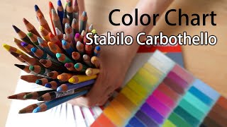 Color Chart  Stabilo Carbothello [upl. by Dammahum860]