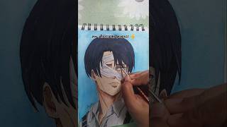 Levi Ackerman from Attack on Titan shrots ytshorts anime animeart painting art [upl. by Chilt]