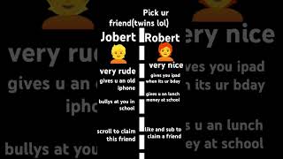 which twins are you on robert or jobert singing singer music funnymemes micahpalace emojify [upl. by Corie]