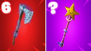 20 Most TRYHARD Pickaxes in Fortnite Season 6 Sweaty Pickaxes [upl. by Nnyleuqcaj]