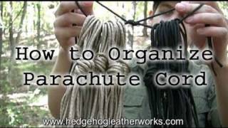 Parachute Cord  550 Cord Management and Storage  Wilderness Survival [upl. by Torrlow]