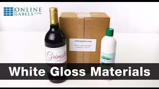 White Gloss Label Materials  See Features and Uses [upl. by Bates]