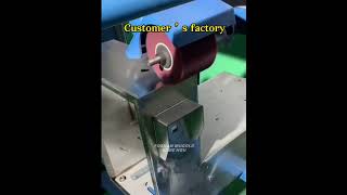 Customer’s feedback for polishing machine metal surface finish hairline polish machine [upl. by Cavit]