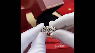 Unboxing Video  Clash de Cartier Ring Medium Model White Gold [upl. by Atteynot]