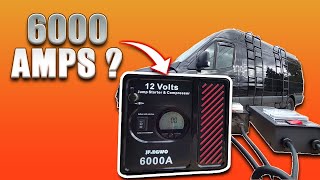 6000 AMPs of Jumping Starting Power▶️ JFEGWO 6000Amp Car Jump Starter with Air Compressor Review [upl. by Kelson124]