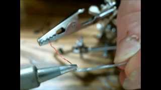 How to solder enameled copper wire [upl. by Casper813]