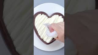 Fancy Chocolate HEART Cake Decorating Ideas shorts [upl. by Birk]