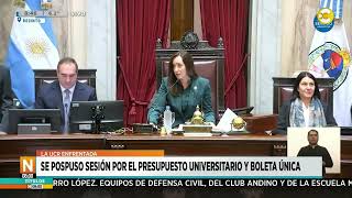 Se pospuso la sesión por el presupuesto universitario y la boleta única │N800│ 050924 [upl. by Asemaj]