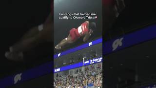 Pommel is the hardest to stick😔 tumbling gymnastics olympicsport stick flip sports [upl. by Oruam]