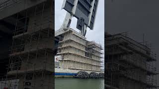 Gull wing bridge Lowestoft sail through sailing harbour yacht Please subscribe 👍🏴‍☠️ [upl. by Thurnau]