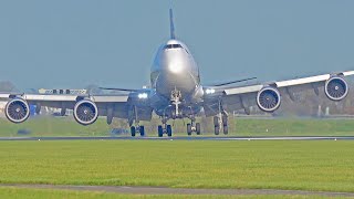 SPECTACULAR HEAVY STORM LANDINGS Winds up to 100kmh Amsterdam Schiphol Airport [upl. by Seale852]