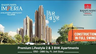 Rajapushpa Imperia Tellapur 2BHK Sample Flat rajpushpa tellapur hyderabad realestate [upl. by Bosson779]