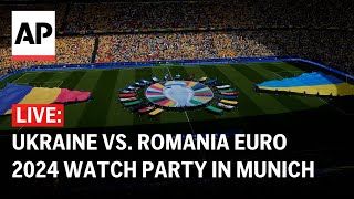 Ukraine vs Romania LIVE Euro 2024 watch party in Munich [upl. by Ymaj]