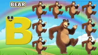 Phonics for kids Animals ABC song Learn ABC alphabet letters Nursery rhymes [upl. by Harms]