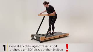 SportPlus Holzlaufband SPTM1800 Aufbauvideo [upl. by Nitsej831]