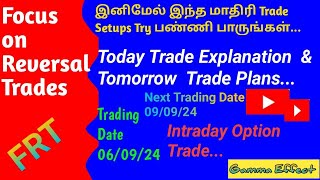 Today Trade Explanation amp Tomorrow Trade Planstrading optiontradingbasicsintamil optiontrading [upl. by Manouch]