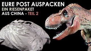 Temu Riesenpaket auspacken  Teil 2 mit Jurassic Park™ Tyrannosaurus Rex  TRex  Dinosaurier Figur [upl. by Heydon893]