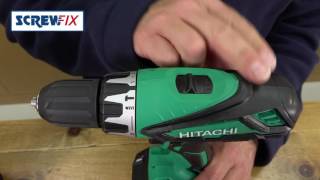 Screwfix  HITACHI DV18DGLJG 18V 25AH LIION CORDLESS COMBI DRILL [upl. by Aveline]