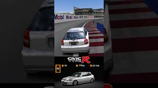 Honda Civic Type R 97  Stock vs Upgraded  GranTurismo2 retrogaming racinggames [upl. by Tennos]