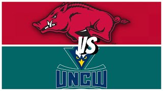 Arkansas vs UNC Wilmington Basketball Recap [upl. by Aivatan858]