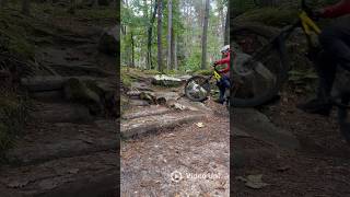 2ème balade à VTT ludique sur sol glissant au guidon du tout rigide 🤪 vtt mtb iphonevideo [upl. by Triplett]