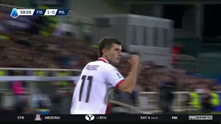 🔥 ¡GOLAZO DE PULISIC  Fiorentina 11 Milan  Jornada 7  Serie A 2024 [upl. by Nonnahs]