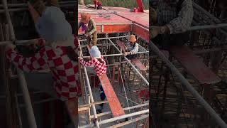 Install support formwork slabs shorts shortsfeed skills [upl. by Geer655]