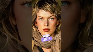 Evolução Milla Jovovich 1989  2024 millajovovich residentevil viral shorts evolution [upl. by Anett]