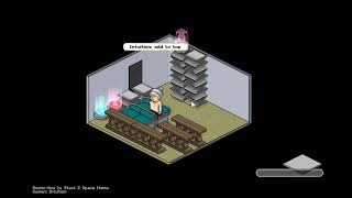 Habbo Origins  How to Stack 2 Space Items [upl. by Drareg924]