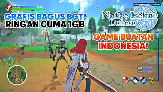 AKHIRNYA GAME BUATAN INDONESIA GRAFIS PC RILIS RINGAN CUMA 1GB Native Isekai Defense [upl. by Eohce]