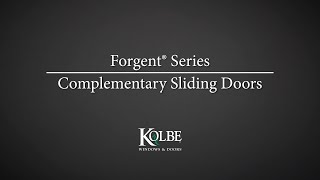 Forgent Series Complementary Sliding Doors [upl. by Nesnej]