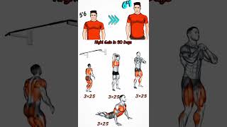 Gym exercises for height growth  height ki exercise for girl  kam height ke liye exercise video [upl. by Castle]