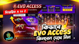 EVO ACCESS FREE FIRE NEW EVENT  HOW TO TOPUP EVO ACCESS MOBO GAMESHOP [upl. by Nosnibor]