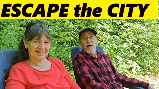 How to ESCAPE THE CITY  Old Couple LIVING in the WILDERNESS of Ontario  Tiny Home Trend [upl. by Coussoule514]