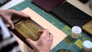 How to Emboss with Rubber Stamps [upl. by Yrokcaz]